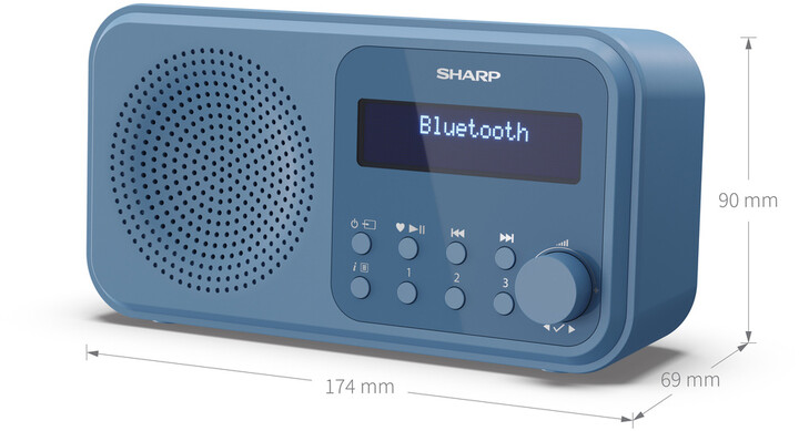 Radio Sharp DR-P420BL, e kaltër