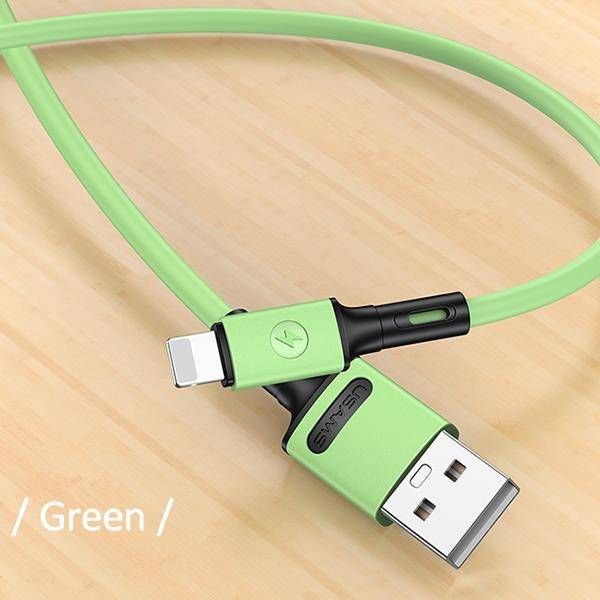 Kabllo USB Usams U52, USB A në Lightning, 1 m, jeshile