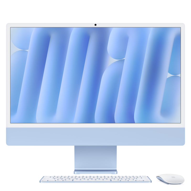 Apple iMac 24", M4 10‑core, 24GB, 512GB SSD, 10‑core GPU, Blue