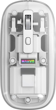 Безжичен глушец Marvo PRISM B10, оптички 1600DPI, бел
