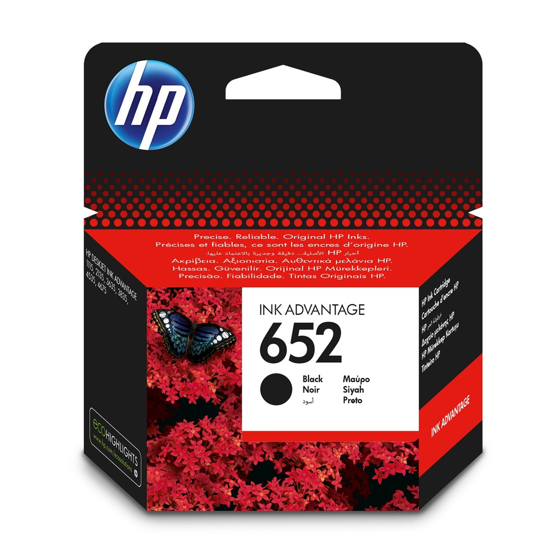 Ngjyrë për printer HP 652, 4ml, e zezë