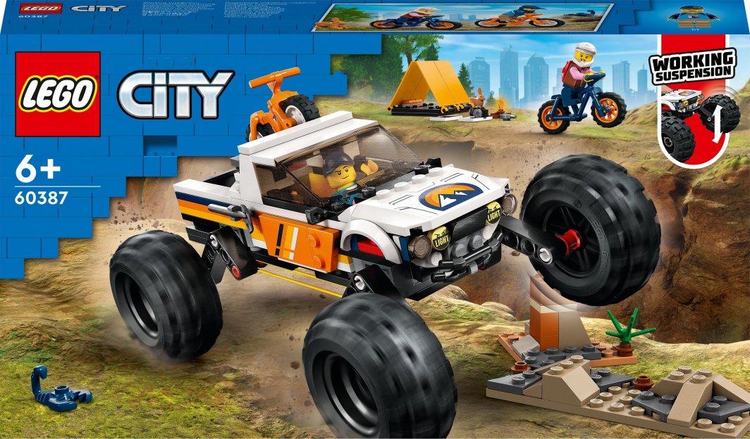Set LEGO® City 60387 Adventure with 4x4 SUV, 252 pjesë