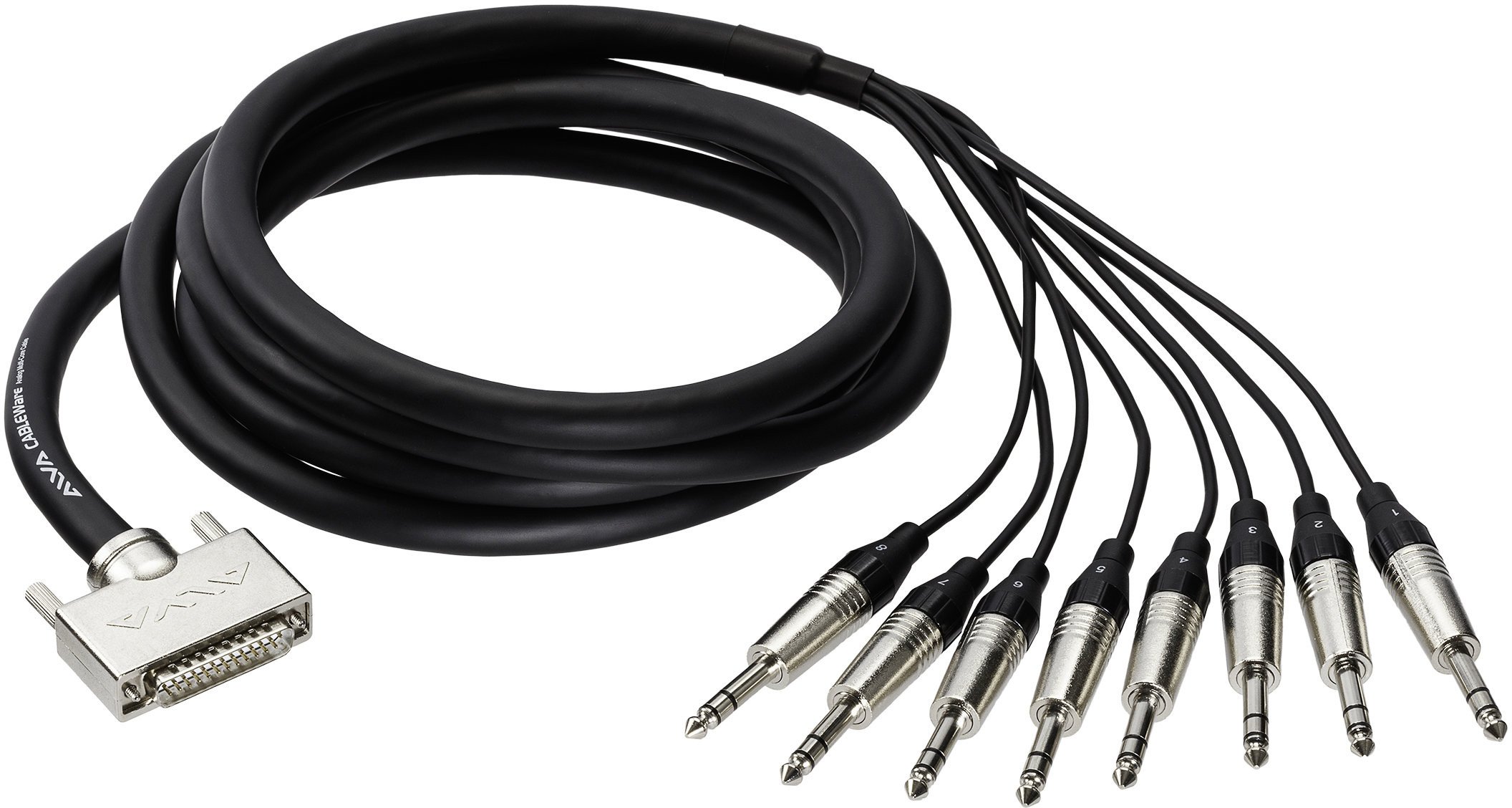 Kabllo audio Alva, multi core analog 3m, D-Sub25 në 8x TRS