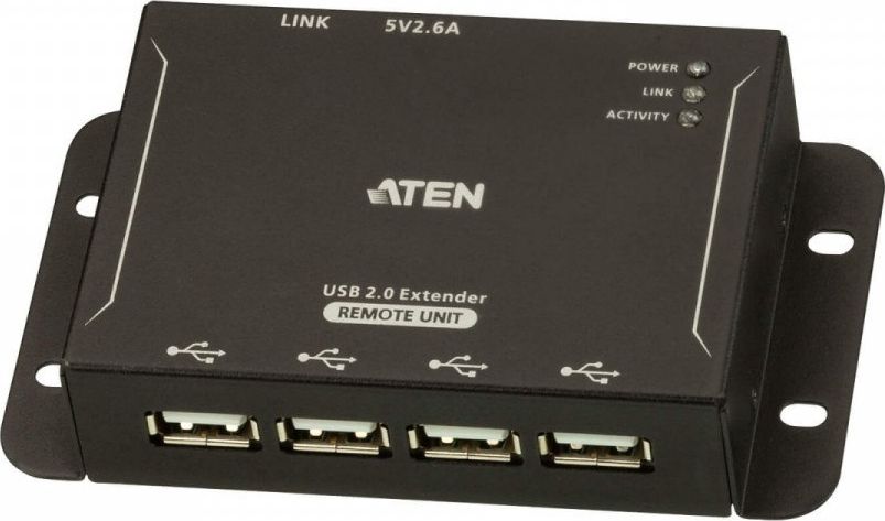 Zgjatues USB Aten 4 Port, USB 2.0, CAT 5 deri 50m, i zi
