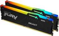 Memorie RAM Kingston FURY Beast, 128GB DDR5 5600MT/s, kit 2x DIMM, e zezë