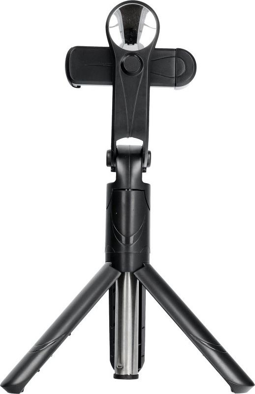 Selfie stick Partner Tele.com SSTR-11, tripod me pasqyrë, telekomandë Bluetooth, i zi