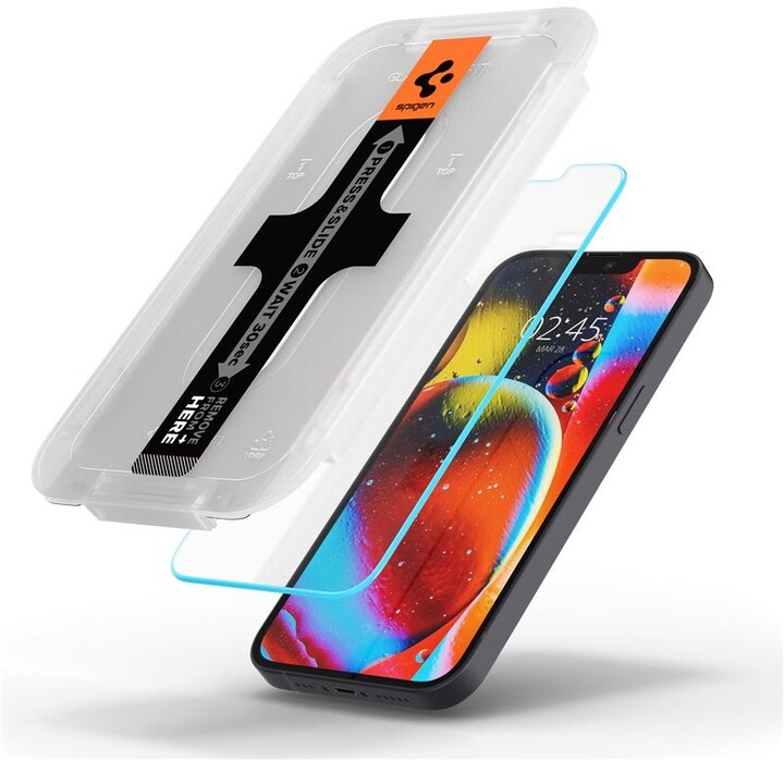 Xham mbrojtës Spigen tR EZ Fit për Apple iPhone 13 mini, 2 copa, me kornizë transparente
