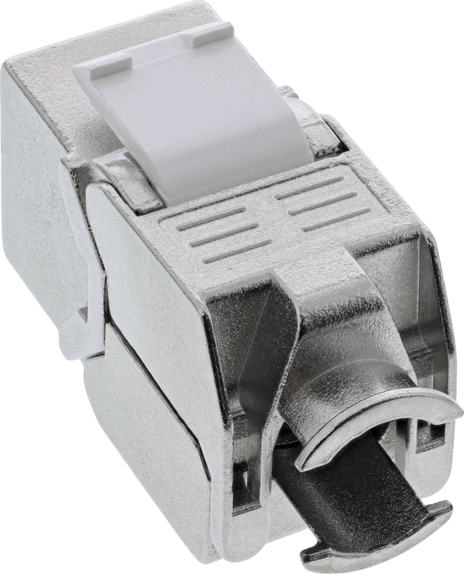 Modul rrjeti InLine RJ45 Keystone Jack Cat 8.1, Snap In, metalik