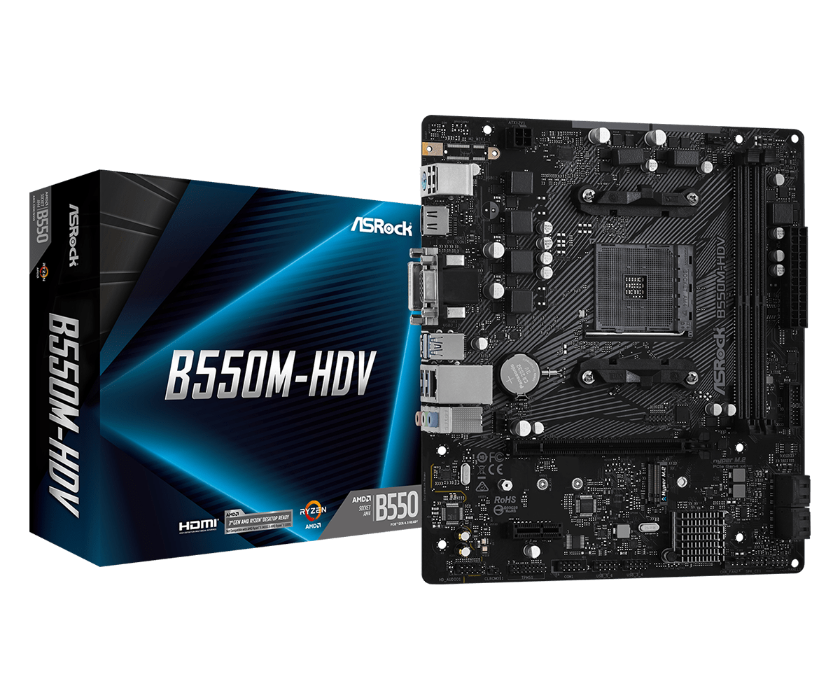 Motherboard ASRock B550M HDV, Micro ATX, Socket AM4, DDR4