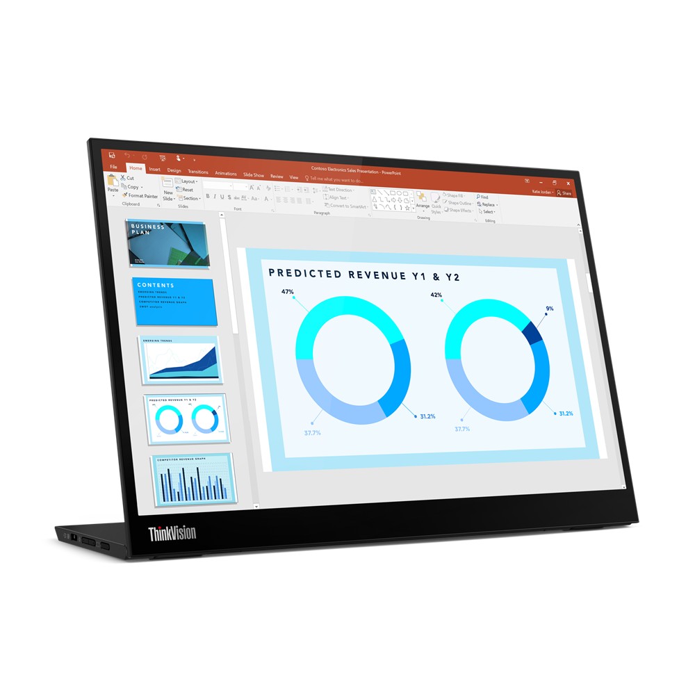 Monitor portabël Lenovo ThinkVision M14d, 14", 2.2K, i zi