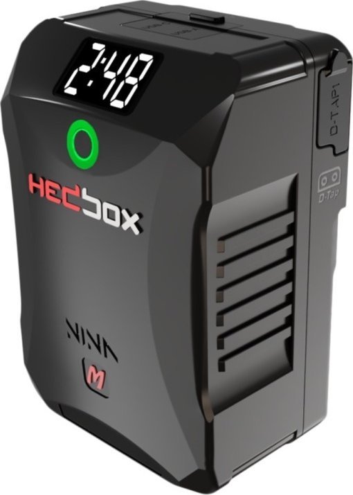 Bateri për kamerë Hedbox NINA MG, 6700 mAh, Gold Mount, e zezë