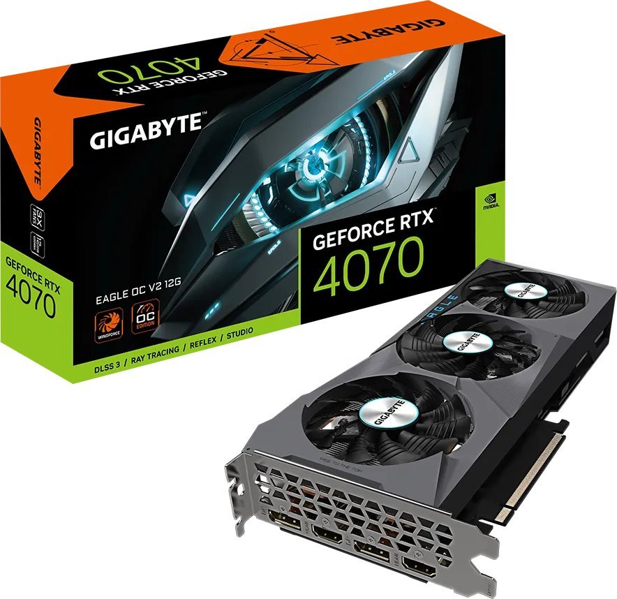Kartelë grafike Gigabyte GeForce RTX 4070 Eagle OC V2 12GB GDDR6X
