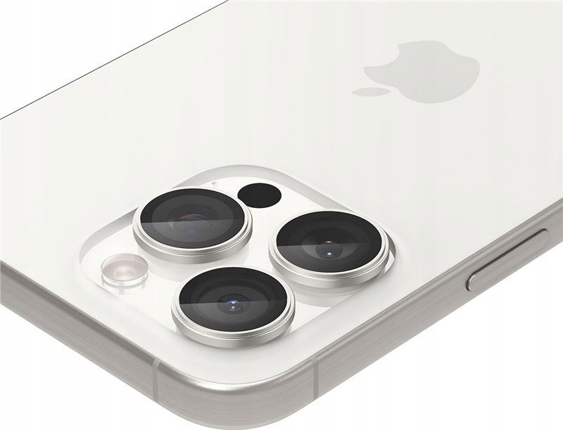 Mbrojtëse xhami kamerë Spigen Glas.tR EZ Fit Optik Pro, 2 copë, për iPhone 15 Pro 15 Pro Max, e bardhë titanium