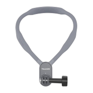 Mbajtëse qafe për kamerë aksioni TELESIN Silicone Neck Hold Mount, për GoPro Insta360 DJI, gri