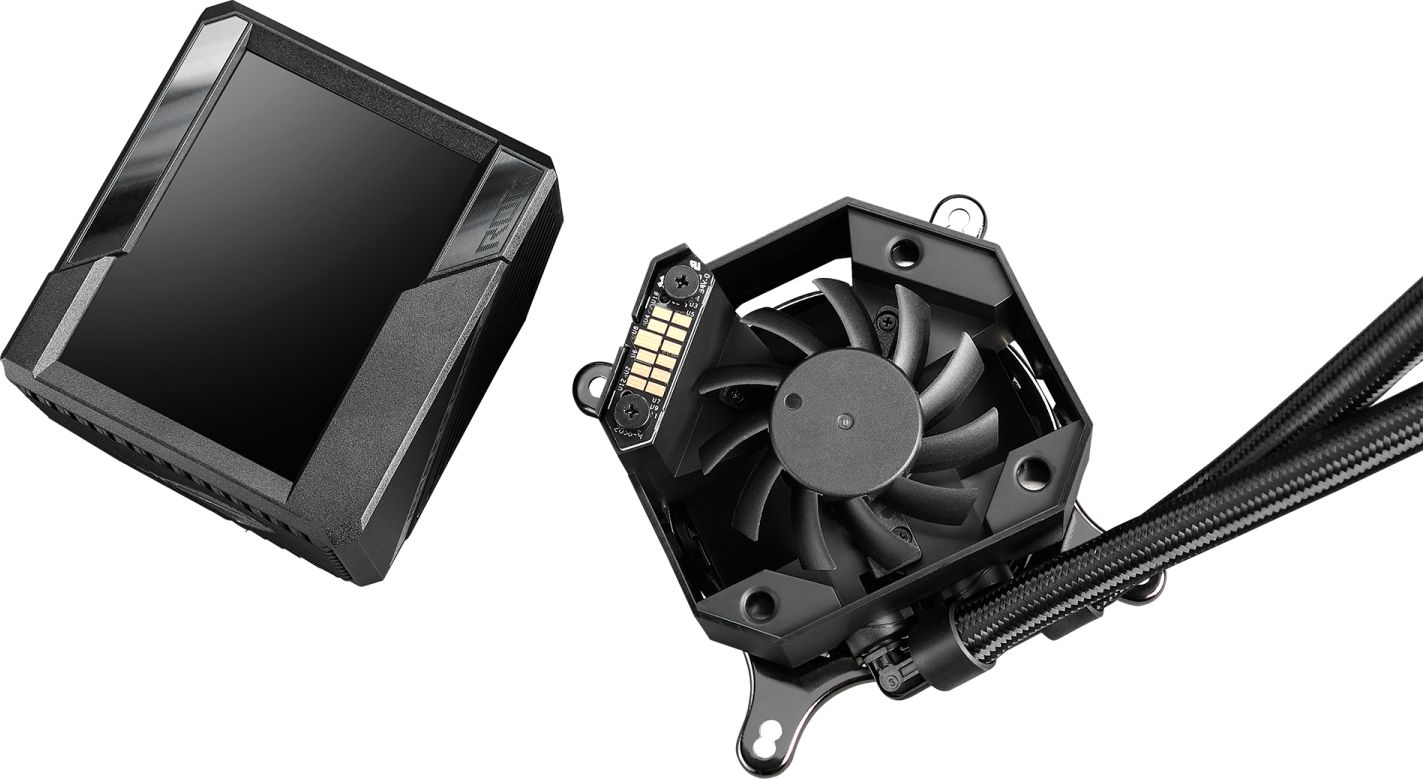 Sistem ftohës me ujë Asus ROG Ryujin II 240, 240mm, ekran LCD 3.5", i zi