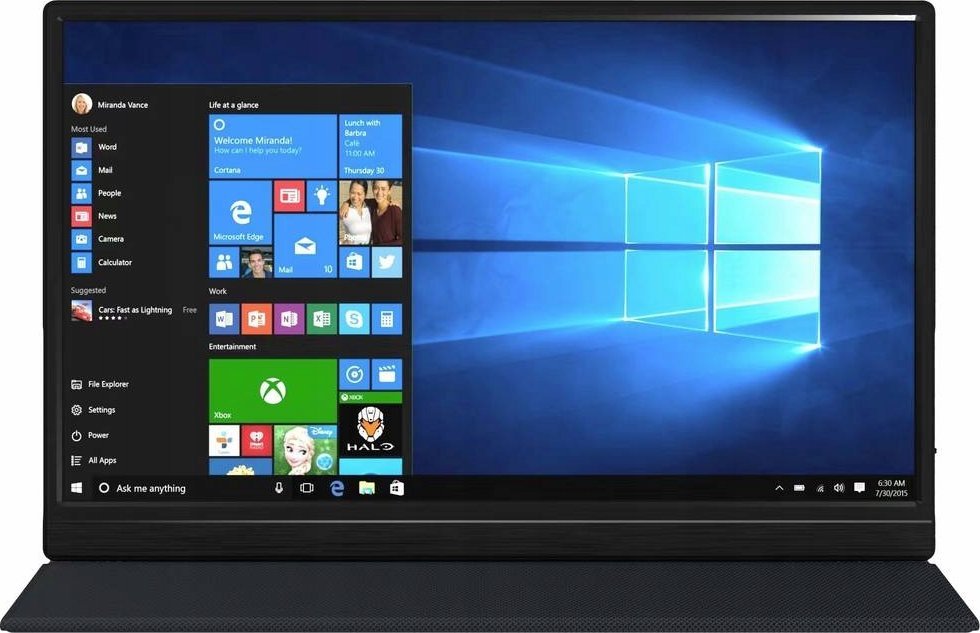 Monitor portativ Denver PMO-15601, 15.6", Full HD, USB-C, i zi