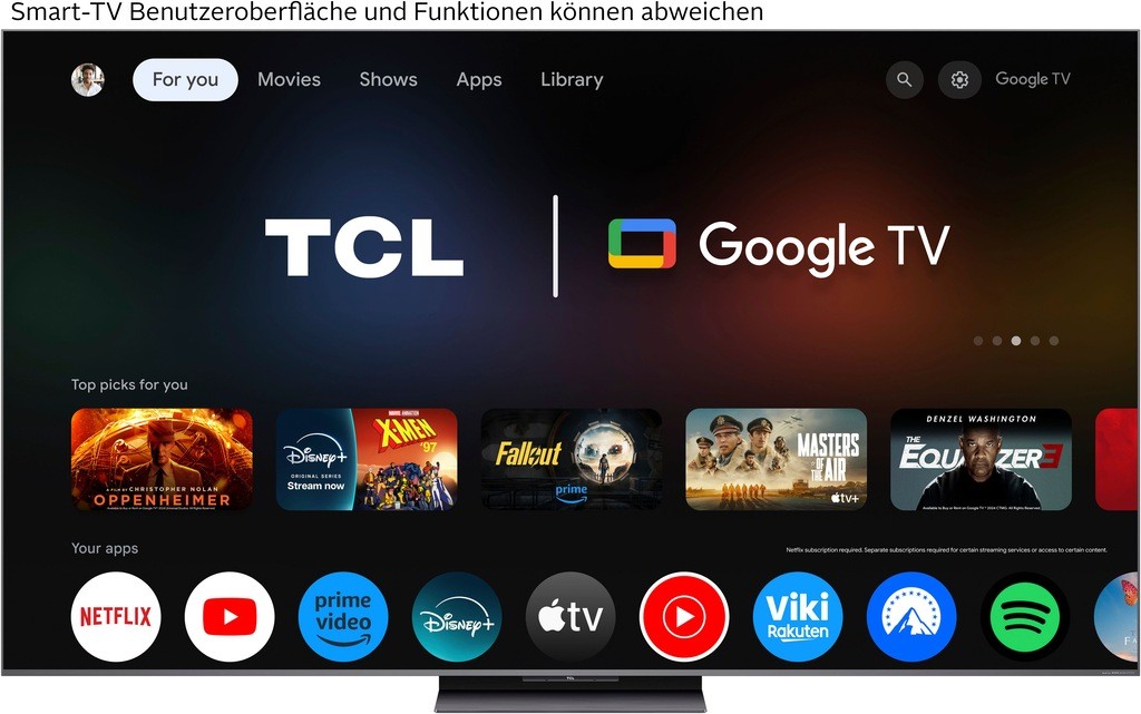 Televizor TCL 65Q8CX7, 65", 4K Ultra HD, 144Hz, Smart Google TV
