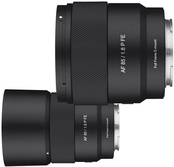 Objektiv Samyang AF 85mm F1.8 P FE, për Sony FE, full frame, i zi