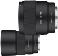 Objektiv Samyang AF 85mm F1.8 P FE, për Sony FE, full frame, i zi