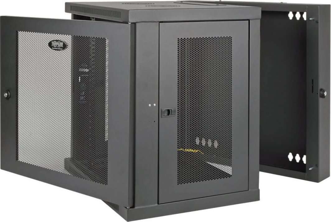 Kabinet muri Tripp Lite SmartRack SRW12USDP, 12U, për rack 19", i zi