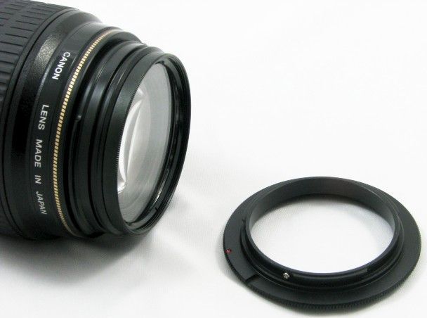 Adapter reverse JJC TYP 13 Olympus Panasonic Micro 4/3, 52mm, i zi