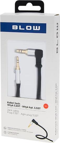 Kabllo audio Blow, Jack 3.5mm në Jack 3.5mm, 1m, e zezë