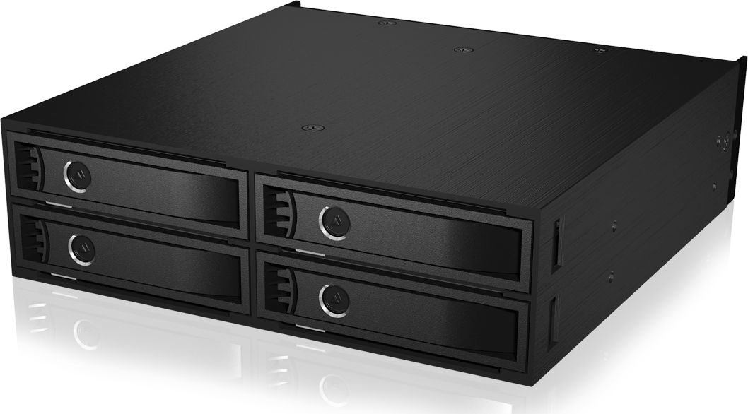 Tray rack disqesh Icy Box IB-2242U2K, 4x 2.5" U.2 NVMe SATA SAS, Mini SAS SFF-8643, i zi