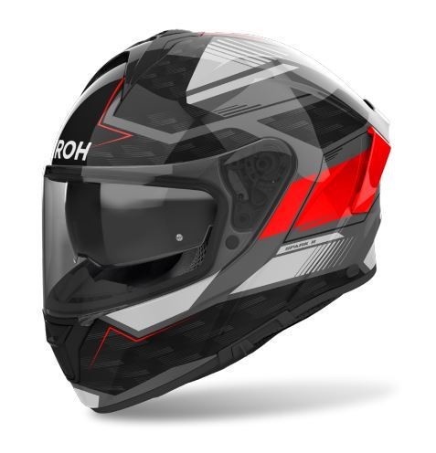Helmetë moto Airoh Spark 2 Zenith, xham i tejdukshëm, e kuqe me shkëlqim