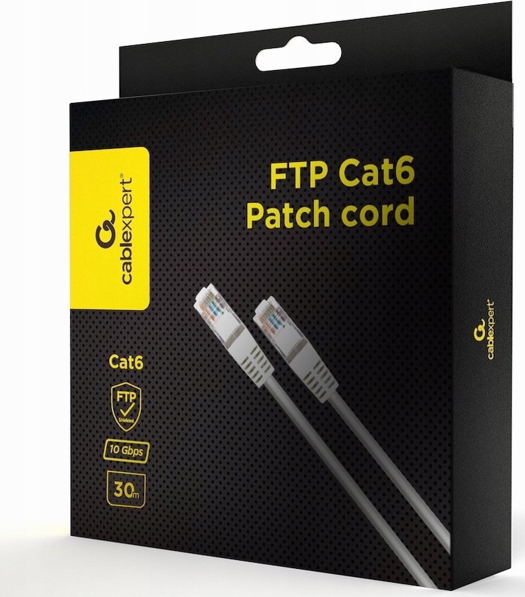 Kabllo rrjeti Gembird CAT6 FTP, 30m, e bardhë