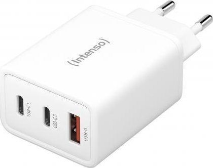 Karikues muri Intenso POWER ADAPTER 7806512, 1x USB A, 2x USB C, i bardhë