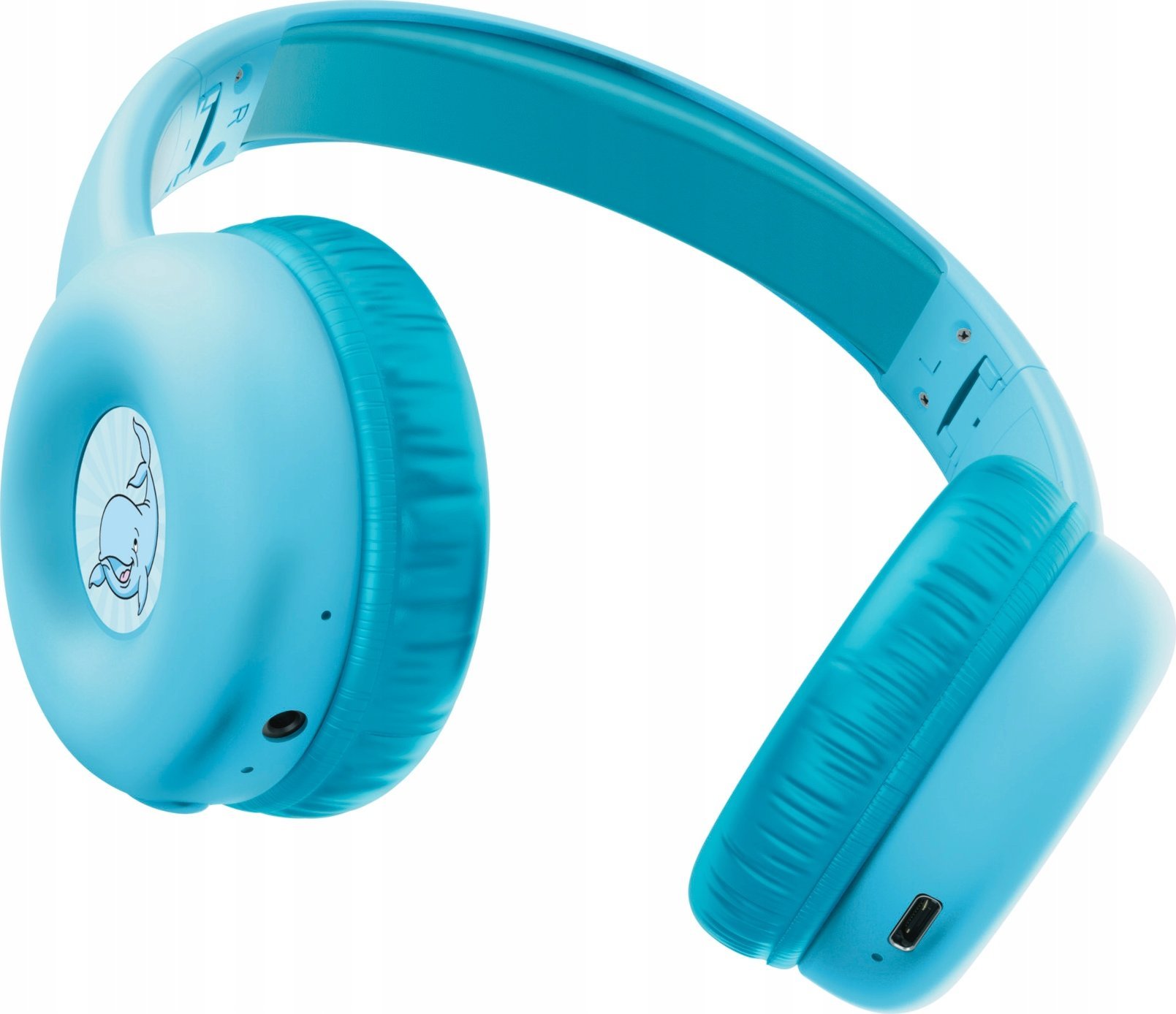 Kufje pa tela Trust NOUNA Kids, për fëmijë, Bluetooth, blu