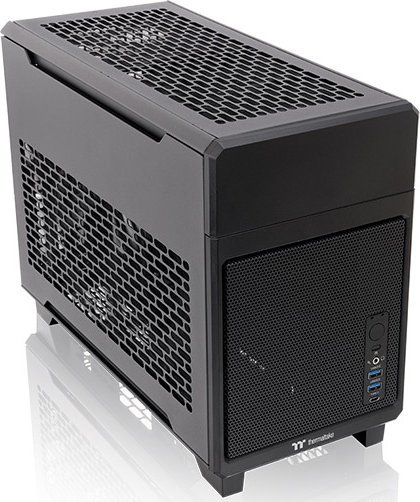 Куќиште PC Thermaltake TR100 Mini Tower, Mini ITX, црно