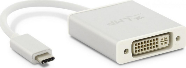 Adapter USB LMP 15991 USB-C - DVI (LMP-USBC-DVI-S), i bardhë