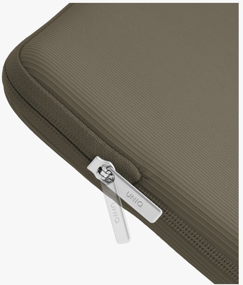 Mbajtëse laptopi Uniq Cyprus Ridge Edition, 14", neopren i papërshkueshëm nga uji, jeshile