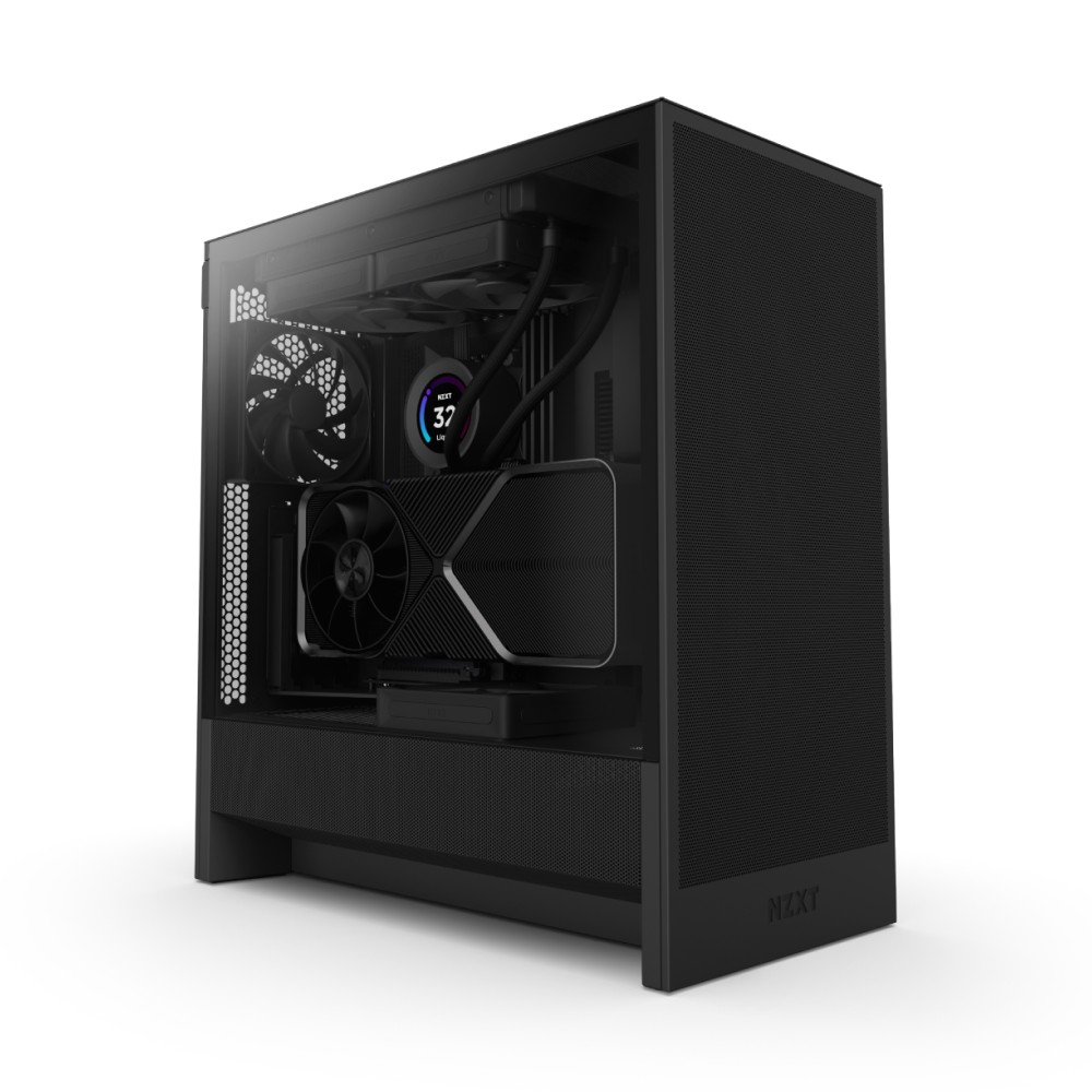 Kuti kompjuterike NZXT H5 Flow, Mid Tower, xham i kalitur, e zezë