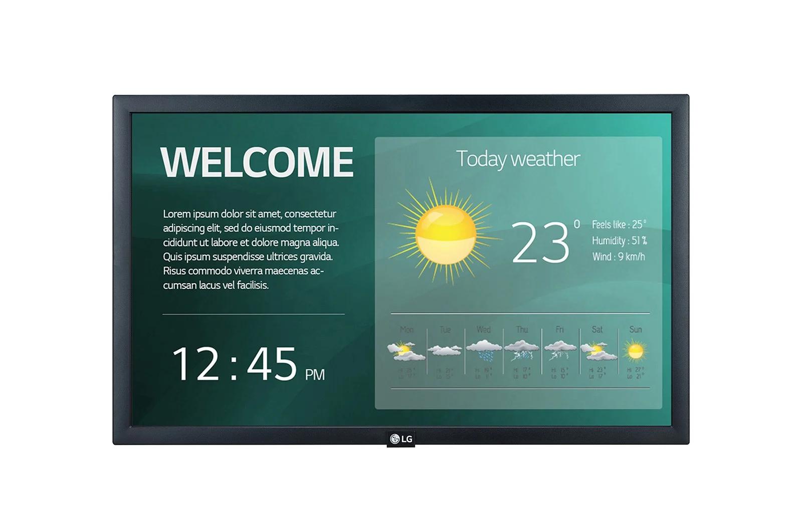 Monitor profesional LG 22SM3G-B, 22", Full HD, i zi