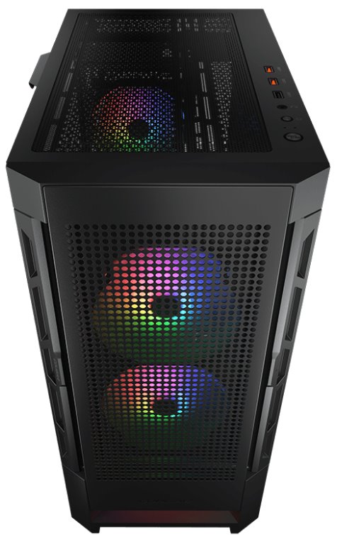 Kasë për PC COUGAR AIRFACE RGB, e zezë