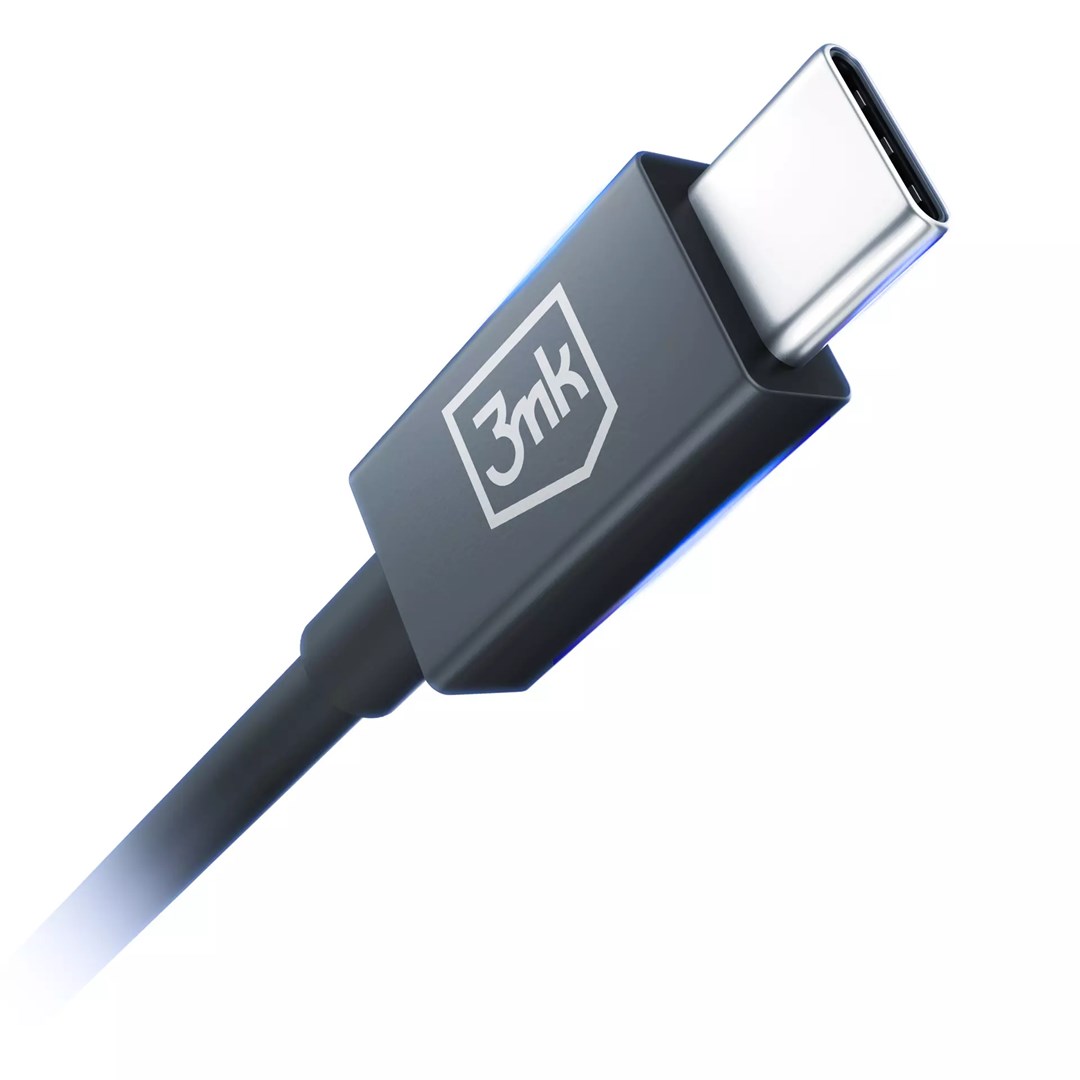 Kabllo 3MK Hyper ThunderBolt, 240W, 1.0m, e zezë