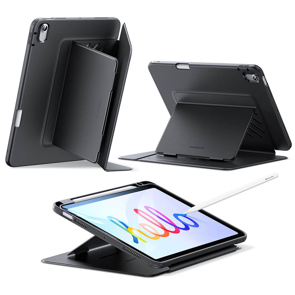 Mbrojtëse magnetike ESR Flip (Pencil Holder), për iPad Air 4/5/11 inch (2024/2025/2026), e zezë