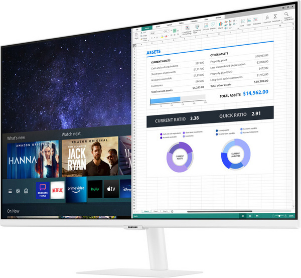 Monitor Samsung M5 Smart, LS32AM501NUXEN, 32", 1920 x 1080, i bardhë