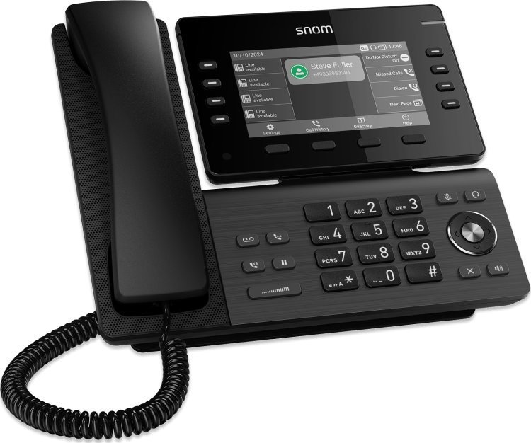 Telefoni IP Snom D812, ekran 5" TFT me ngjyra, i zi