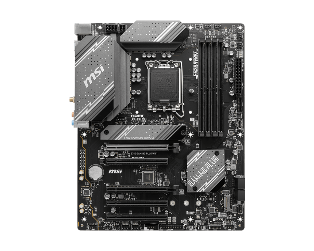Pllakë amë MSI B760 Gaming Plus WiFi, DDR5, Wi Fi 6E, e zezë