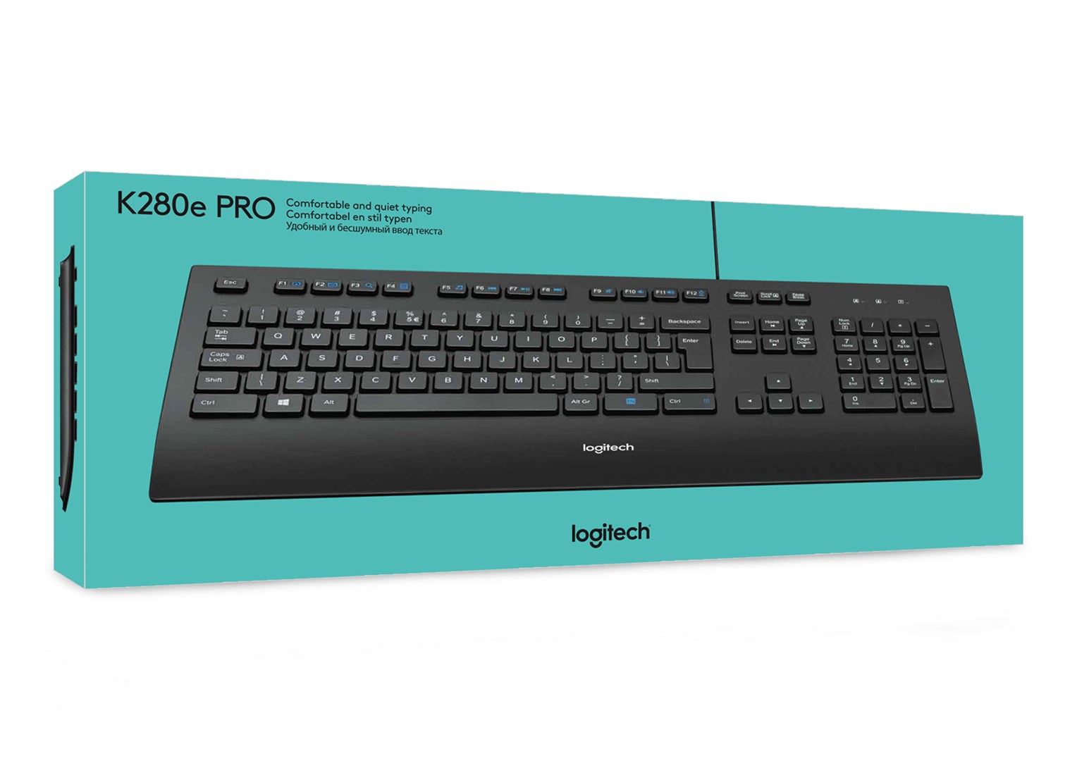 Tastierë Logitech K280e, USB, e zezë