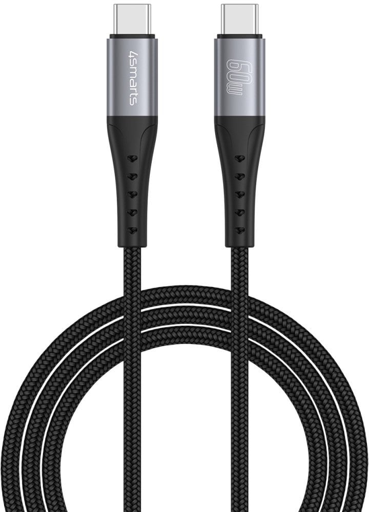 Kабел USB 4smarts PrimeCord, USB-C во USB-C, 60W, 1.5m