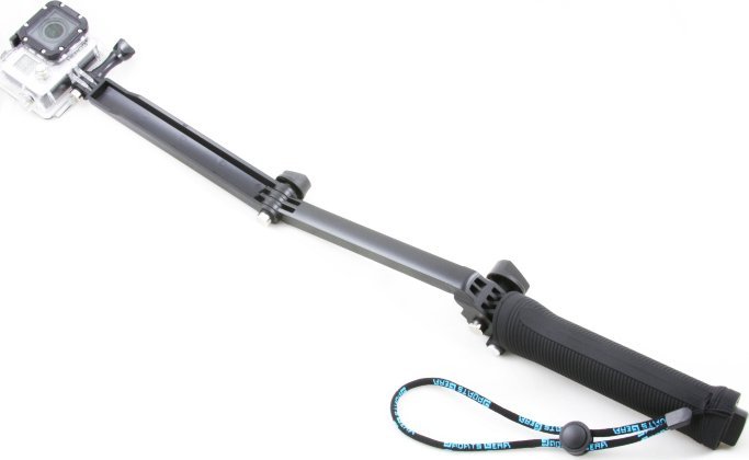 Monopod tripod XREC për GoPro Hero 4 3+ 3 2 dhe SJCAM, dorezë multifunksionale, i zi