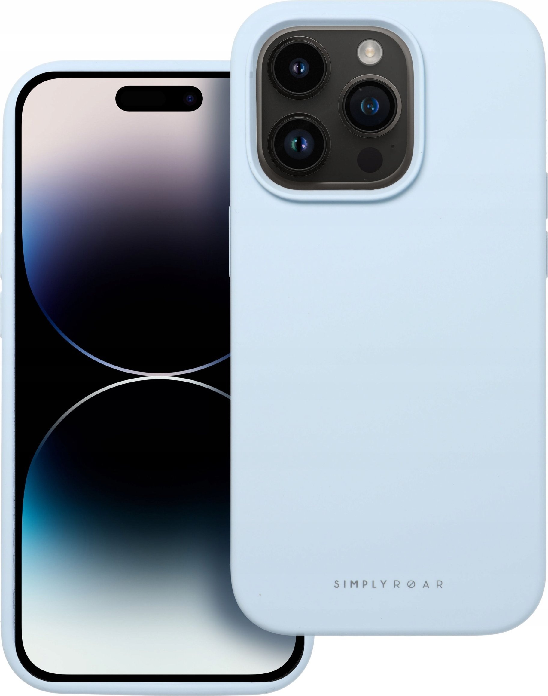 Mbulesë telefoni Roar Cloud Skin për iPhone 16 Pro, silikon, blu e çelët