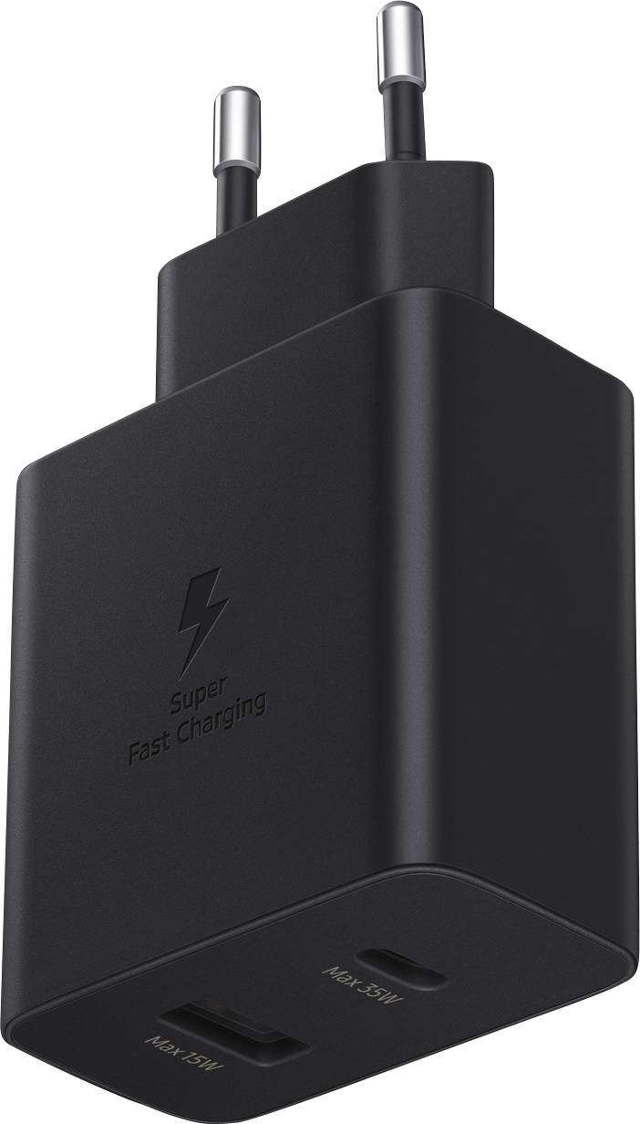 Mbushes fast charging Samsung EP-TA220NBEGEU, 35W TYPE-C & USB-A