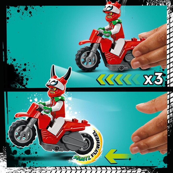 Set lodër LEGO® City 60332 Scorpion stunt bike, 15 pjesë