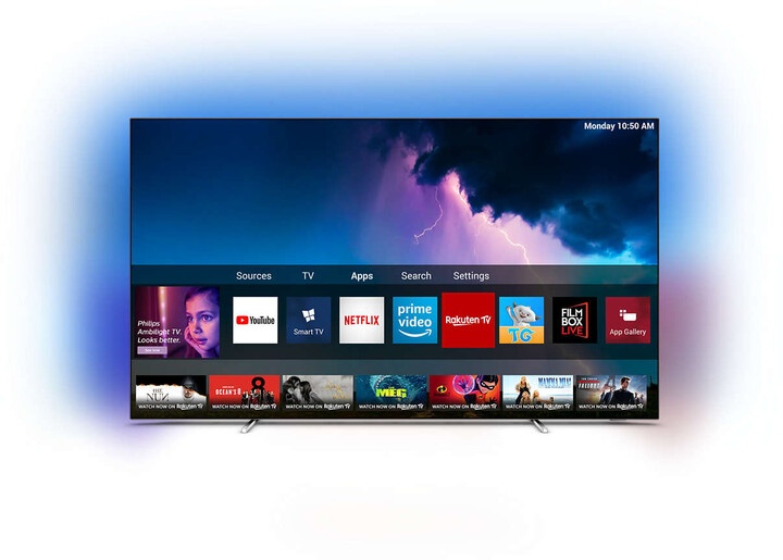 Televizor Philips 65OLED754 - 65" (164cm) OLED, 4K UHD, argjendtë               