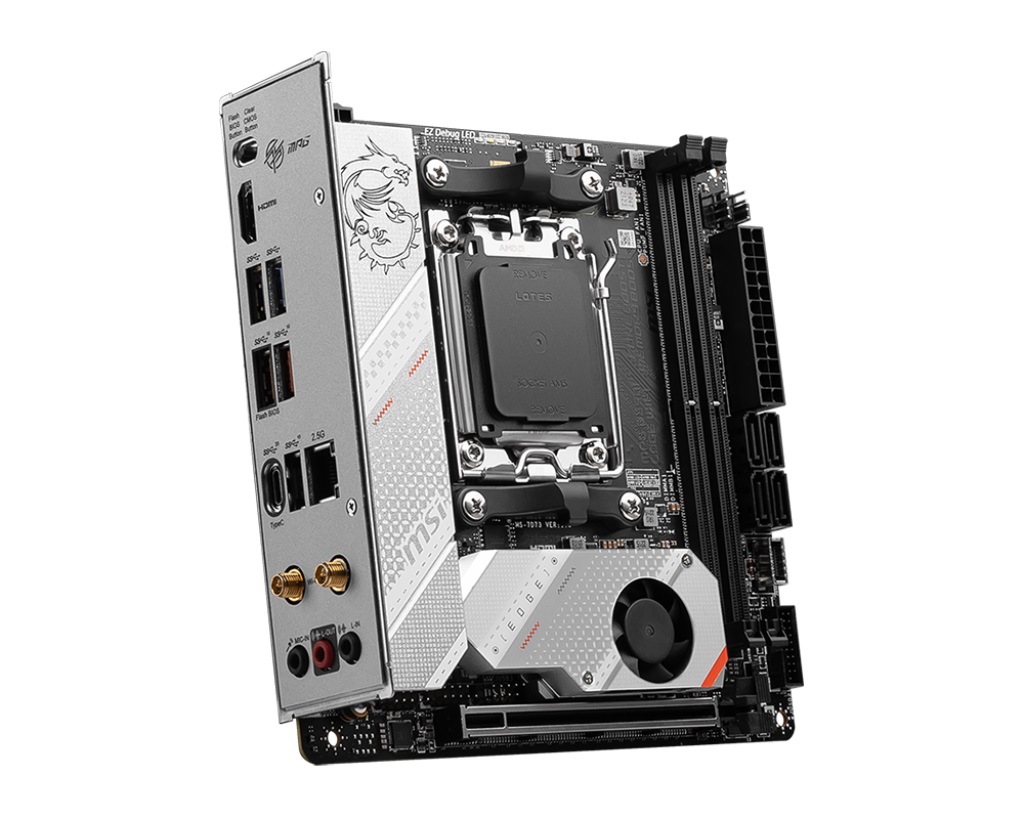 Pllakë amë MSI MPG B650I EDGE WIFI, AM5, mITX